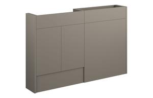 Eden 1236mm Slim Basin & WC Unit Pack - Matt Stone (Oak Cab)